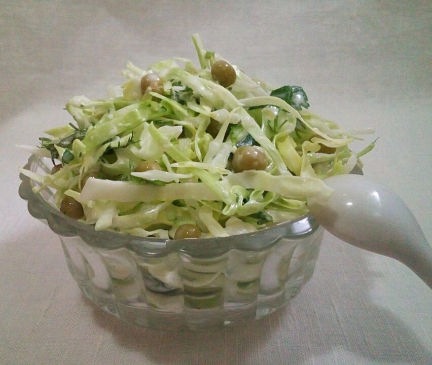 salata od kuhanog kupusa na japanskoj dijeti